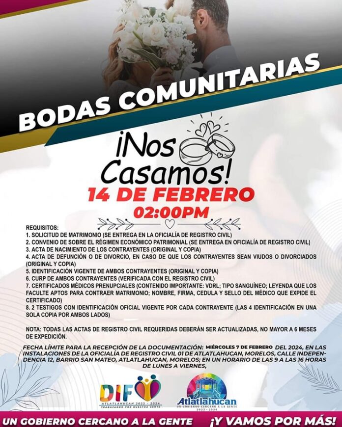 BODAS COMUNITARIAS 2024