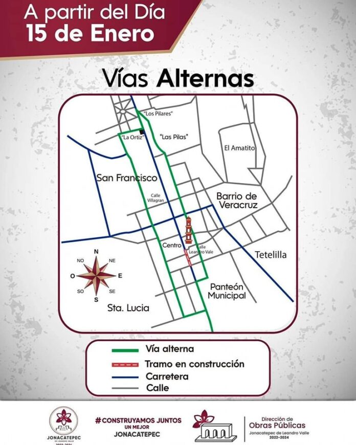 CIERRE DE VIALIDAD POR OBRA