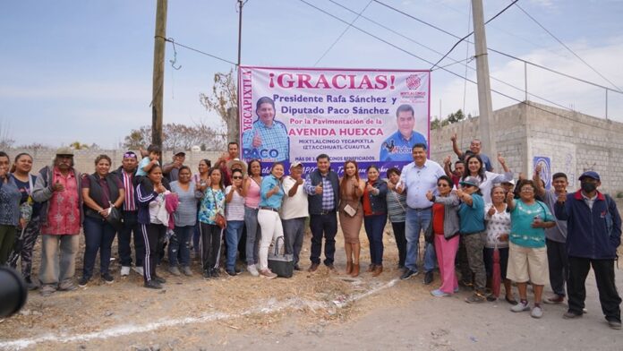 ENCABEZA DIPUTADO FRANCISCO SÁNCHEZ ARRANQUE DE OBRAS DE PAVIMENTACIÓN DE LA AVENIDA HUEXCA EN BENEFICIO DE COMUNIDADES DE YECAPIXTLA Y CUAUTLA