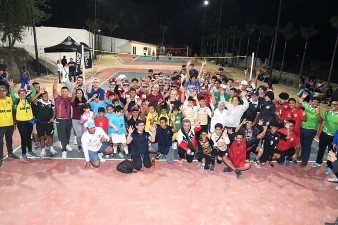 SE INAUGURA LA ZONA DE VOLEIBOL EN LA UNIDAD DEPORTIVA «JOSÉ MARÍA MORELOS Y PAVÓN»