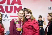 ACOMPAÑA MARGARITA GONZÁLEZ SARAVIA EN TOMA DE PROTESTA A SHEINBAUM