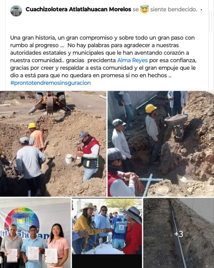 EN CUACHIZOLOTERA EL AGUA POTABLE ES UNA REALIDAD