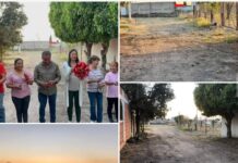 ENTREGA DE LÍNEA DE DRENAJE SANITARIO Y AGUA POTABLE EN CALLE BUGAMBILIAS