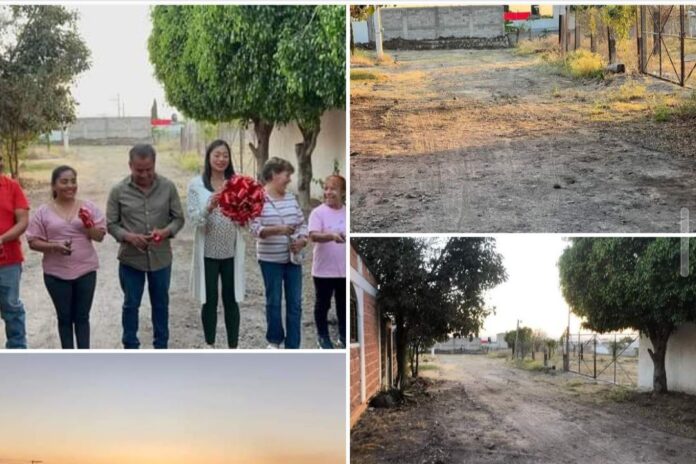 ENTREGA DE LÍNEA DE DRENAJE SANITARIO Y AGUA POTABLE EN CALLE BUGAMBILIAS