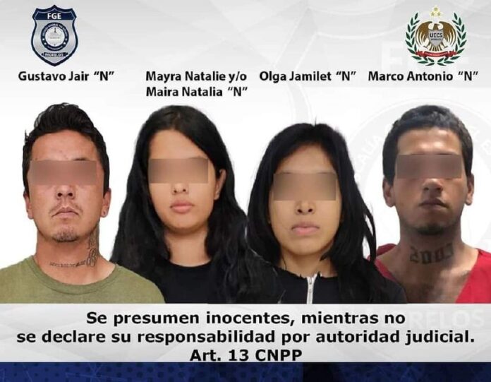 APREHENDE FIDAI A 4 EXTORSIONADORES (Presuntos) EN CUAUTLA