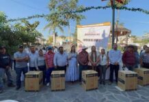 ENTREGA DE ASPERSORES A PRODUCTORES DE MAÍZ AFECTADOS POR SEQUÍA