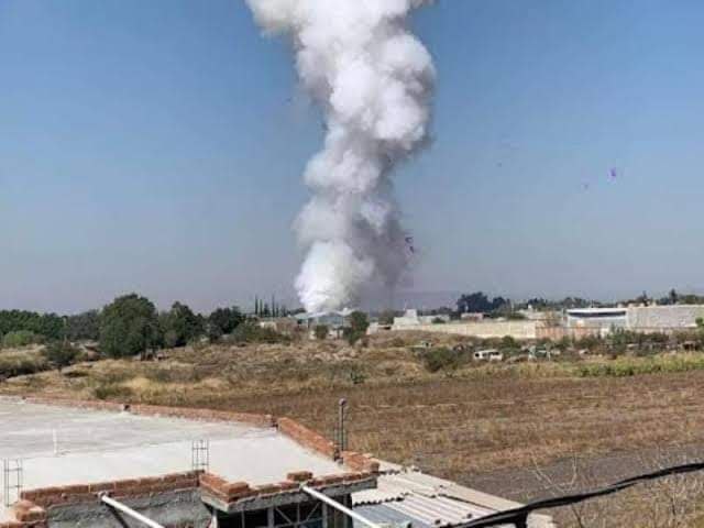 SE REGISTRA UNA EXPLOSIÓN EN UN TALLER DE PIROTECNIA