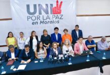 PRESENTAN LUCY MEZA Y SOCIEDAD CIVIL MORELENSE PRIMER MANIFIESTO POR LA PAZ EN MORELOS