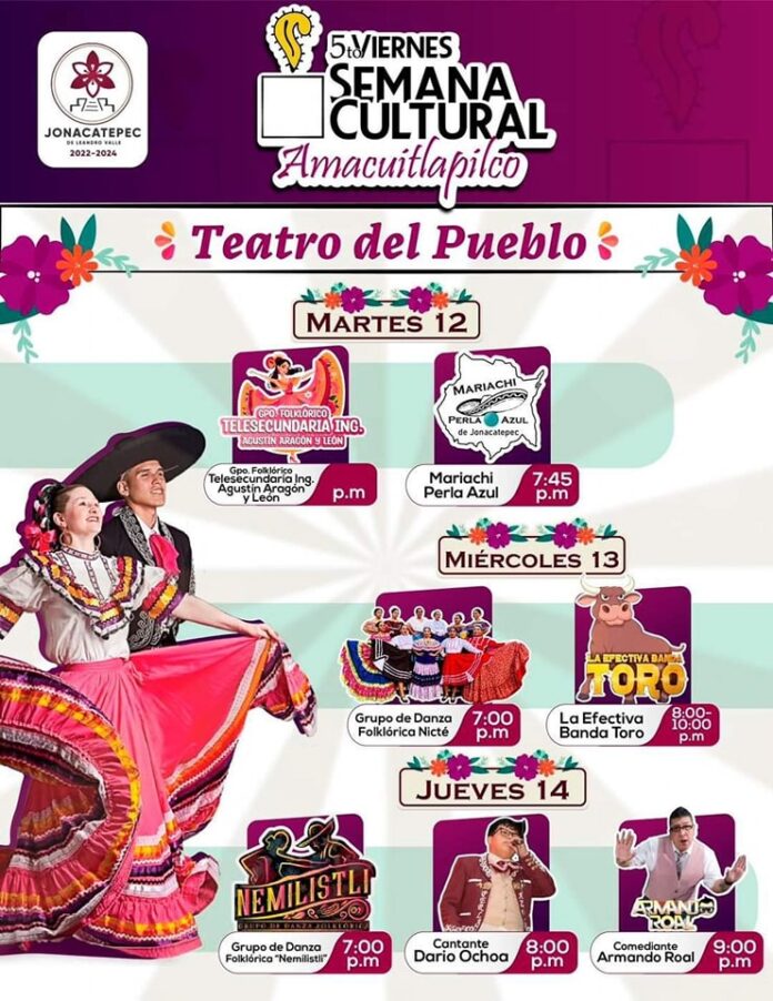 SEMANA CULTURAL EN AMACUITLAPILCO!