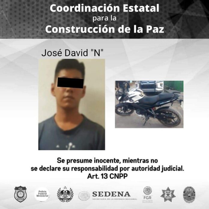 DETENIDO POR CIRCULAR EN MOTO ROBADA A EXCESO DE VELOCIDAD