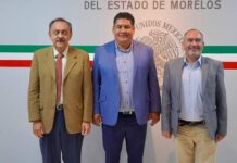 SE REÚNE PRESIDENTE DEL CONGRESO DE MORELOS CON DELEGADO Y SUBDELEGADO DE LA SECRETARÍA DE GOBERNACIÓN