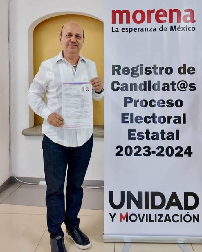 RODRIGO ARREDONDO SE REGISTRA COMO CANDIDATO A LA PRESIDENCIA DE CUAUTLA POR MORENA
