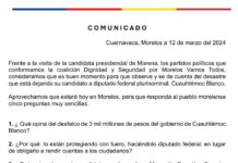 RETAN A CLAUDIA SHEINBAUM A EXPLICAR LA IMPUNIDAD DE CUAUHTÉMOC BLANCO