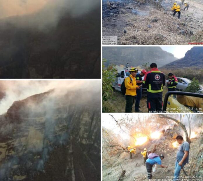 ATENCIÓN DE INCENDIOS FORESTALES EN MORELOS