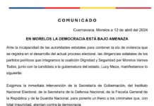 EN MORELOS LA DEMOCRACIA ESTÁ BAJO AMENAZA