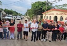 RODRIGO ARREDONDO INAUGURA SEGUNDA ETAPA DE REHABILITACIÓN DE LA CALLE DEL EJIDO EN LA COLONIA BIZNAGA