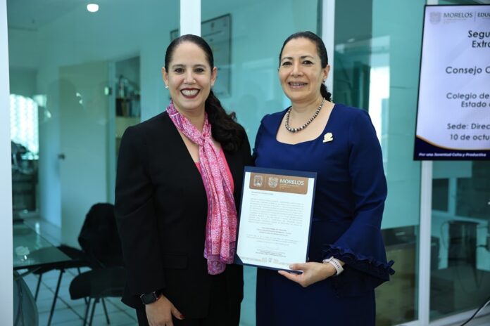 NOMBRAMIENTO A AIDA MARGARITA MÉNEZ ESCOBAR COMO TITULAR DEL COBAEM
