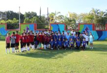 INAUGURA JUAN FELIPE DOMÍNGUEZ TORNEO DE FUTBOL “HAY RETA”