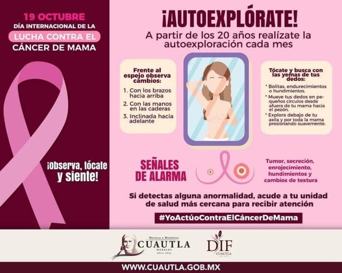 EN CUAUTLA, NOS UNIMOS A LA LUCHA CONTRA EL CÁNCER DE MAMA