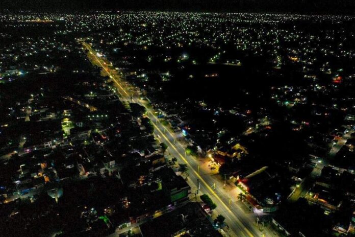 Se ilumina boulevard Casasano–Cocoyoc