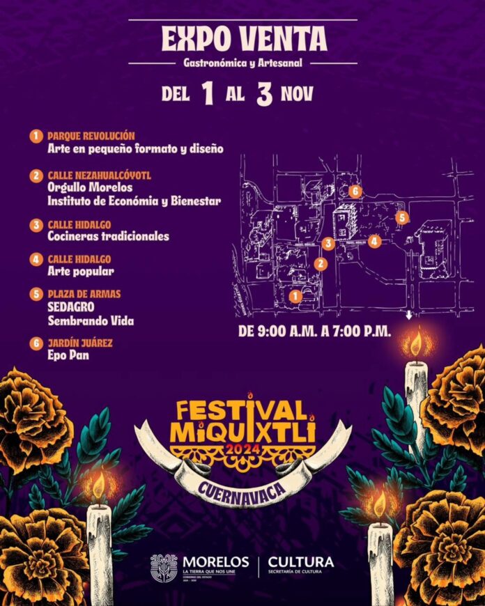 Promueve Secretaría de Cultura gastronomía y Arte Popular en el Festival Miquixtli 2024