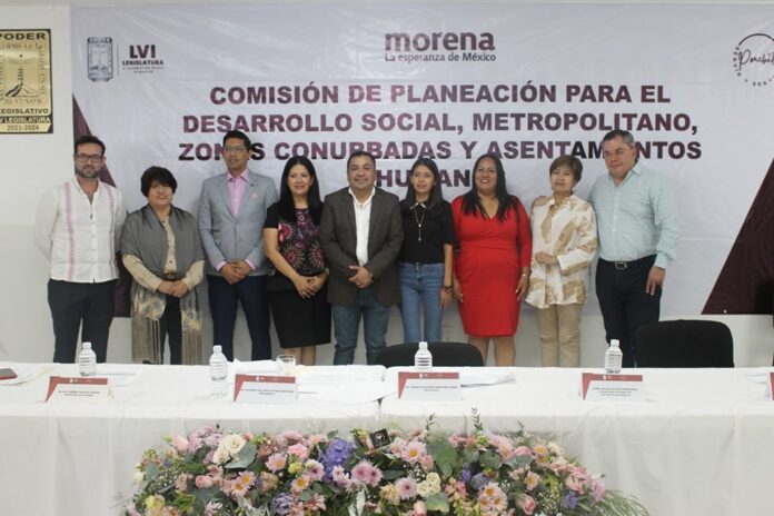 Queda instalada la comisión de Planeación para el Desarrollo Social, Metropolitano, Zonas Conurbadas y Asentamientos Humanos