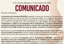 COMUNICADO IMPUESTO PREDIAL CUAUTLA 2025