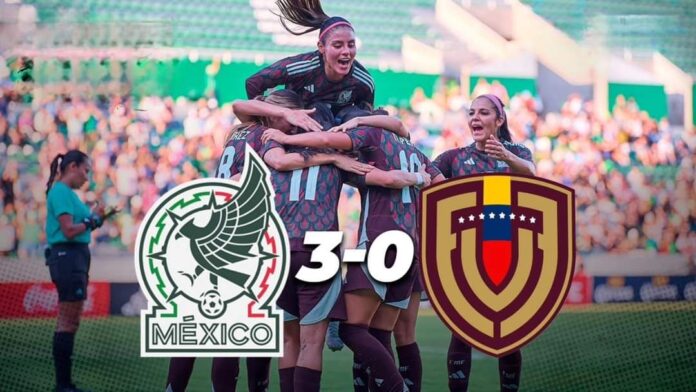 México 3 – 0 Venezuela – fútbol femenil