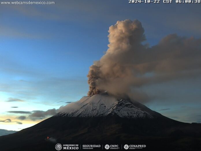 22/OCT/2024 || REPORTE MONITOREO VOLCÁN POPOCATÉPETL