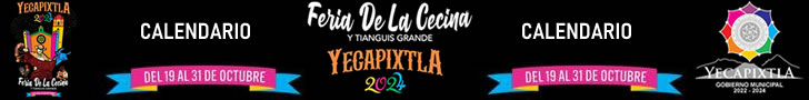 Calendario de la Feria de la Cecina y Tianguis Grande Yecapixtla 2024