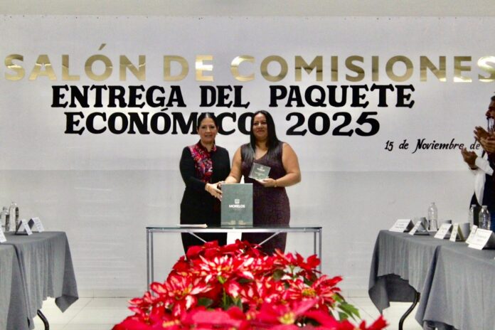Recibe congreso de Morelos Paquete Económico 2025 de parte del Gobierno del Estado