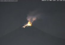 Monitoreo volcán Popocatépetl 05.NOV.2024