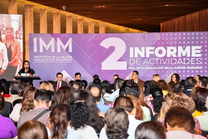 Informe de actividades Guadalupe Isela Chávez Cardoso, como presidenta del Instituto de la Mujer de Morelos