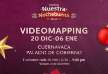 PRESENTARÁ FESTIVAL “NUESTRA NOCHEBUENA” ESPECTÁCULO DE VIDEOMAPPING EN PALACIO DE GOBIERNO DE CUERNAVACA