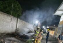 Incendio de Basura Es Controlado en Secundaria Técnica de la Colonia Morelos