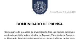 HASTA AGOTAR TODAS LAS LÍNEAS DE INVESTIGACIÓN, EN CASO DE PRESIDENTE DE TEMOAC