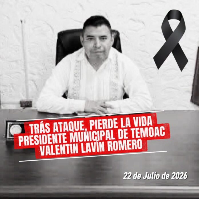 Confirman que ha perdido la vida el presidente municipal de Temoac, Valentín Lavín Romero