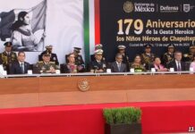 Claudia Sheinbaum encabeza la ceremonia por el 179 aniversario de la gesta heroica de los Niños Héroes