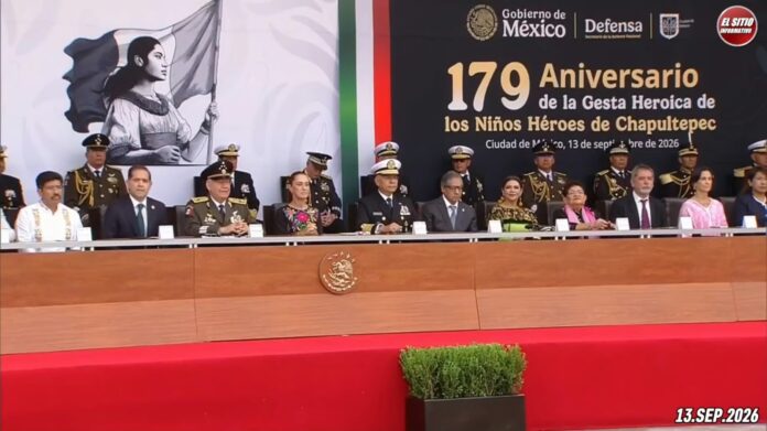 Claudia Sheinbaum encabeza la ceremonia por el 179 aniversario de la gesta heroica de los Niños Héroes