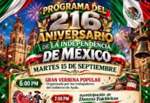 El gobierno municipal de Ayala invita al tradicional Grito de Independencia este 15 de septiembre