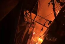Reportan fuerte incendio en el Mercado Adolfo López Mateos de Cuernavaca