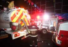 Concluyen labores de sofocación del incendio en el Mercado Adolfo López Mateos