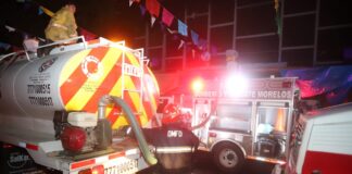 Concluyen labores de sofocación del incendio en el Mercado Adolfo López Mateos