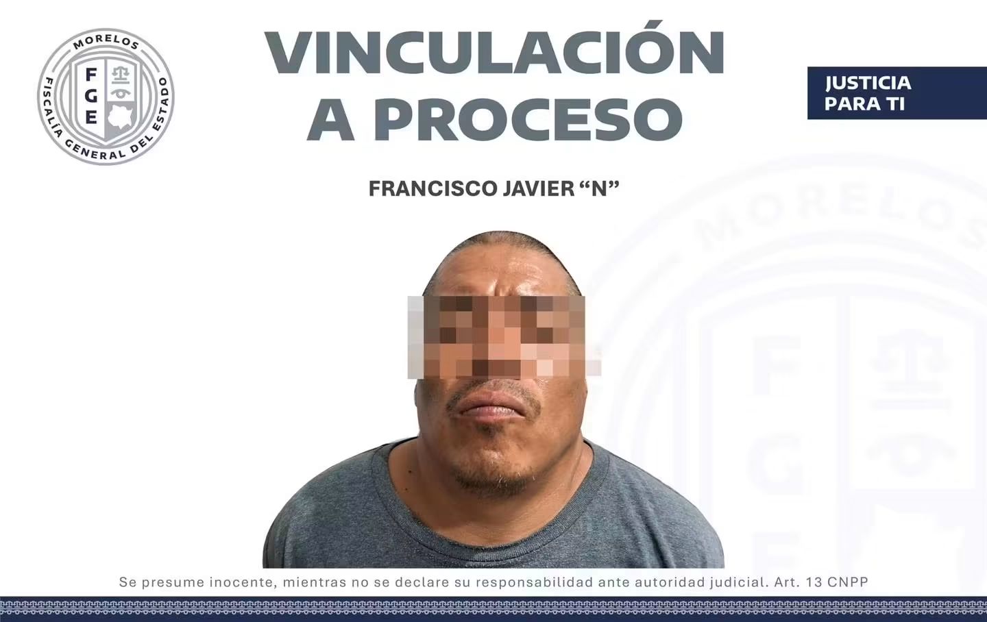 Un juez de Cuautla dictó vinculación a proceso y prisión preventiva oficiosa contra Francisco Javier “N” por el feminicidio de la estudiante Claudia Tacoronte Aguilera.