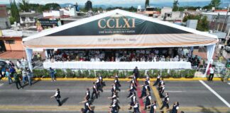 Preside gobernadora de Morelos, desfile cívico-militar por el CCLXI aniversario del natalicio del Generalísimo José María Morelos y Pavón
