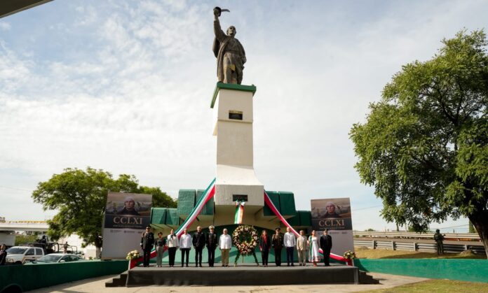 Encabeza Margarita González Saravia ceremonia por el CCLXI aniversario del natalicio del Generalísimo José María Morelos y Pavón