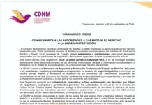 CDHM abre queja por presuntas agresiones policiales durante desfile de Cuautla
