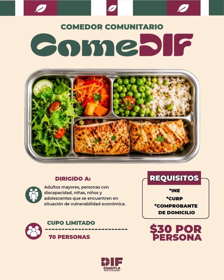 ¡Conoce el Comedor Comunitario Comedif en Cuautla!