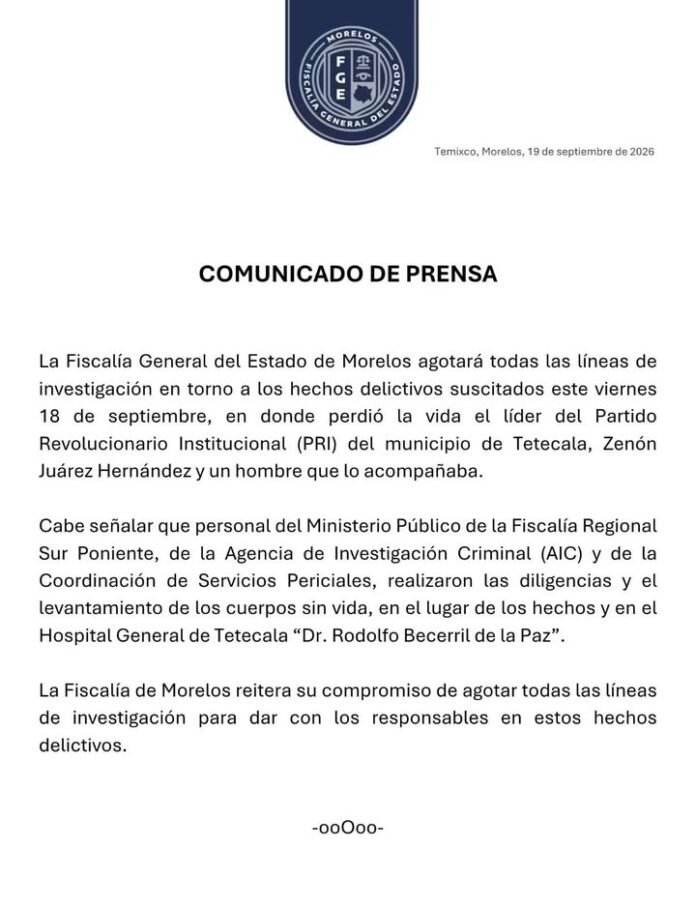 Comunicado de Prensa