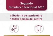 Segundo Simulacro Nacional 2026, Sábado 19 de Septiembre.